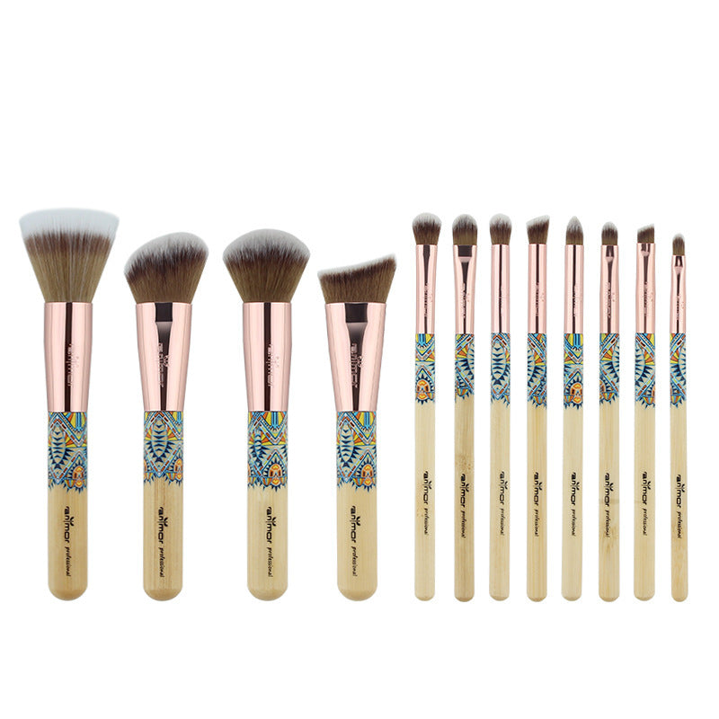 High Quality Woodmade Makeup Brushes 12 Pcs.