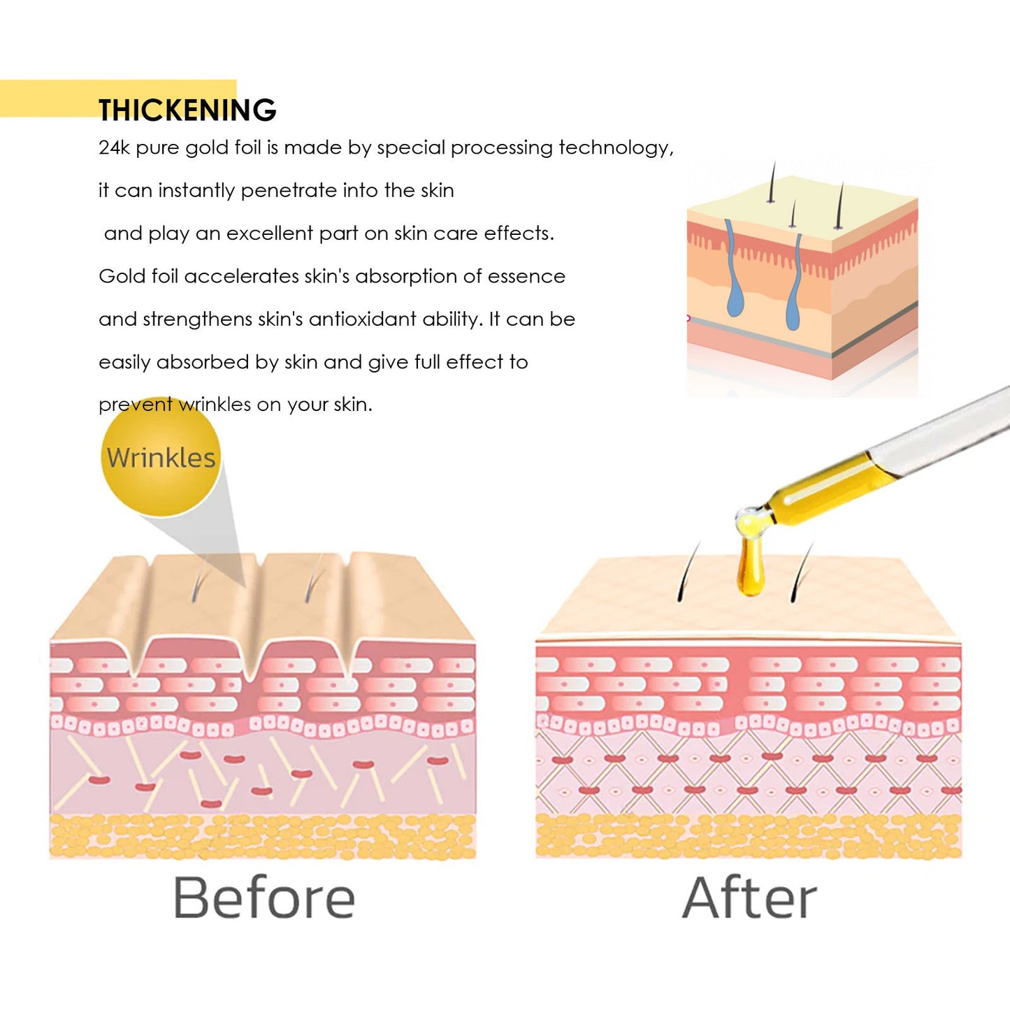 24K Gold Collagen Protein Lifting - Glamory Beauty