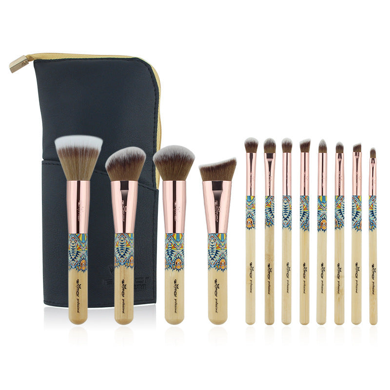 High Quality Woodmade Makeup Brushes 12 Pcs.