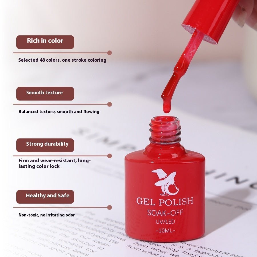 48 Color UV Phototherapy Plastic Gel Nail Polish Suit - Glamory Beauty