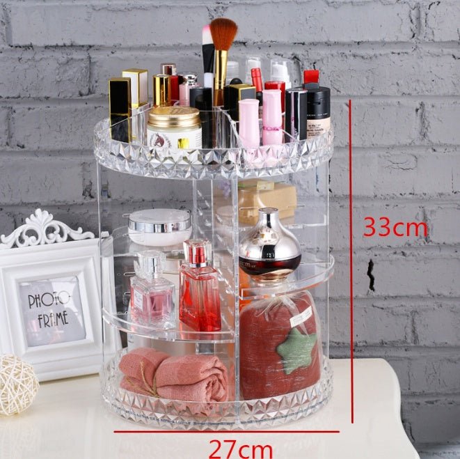 Diamond wave Makeup Organizer - Glamory Beauty