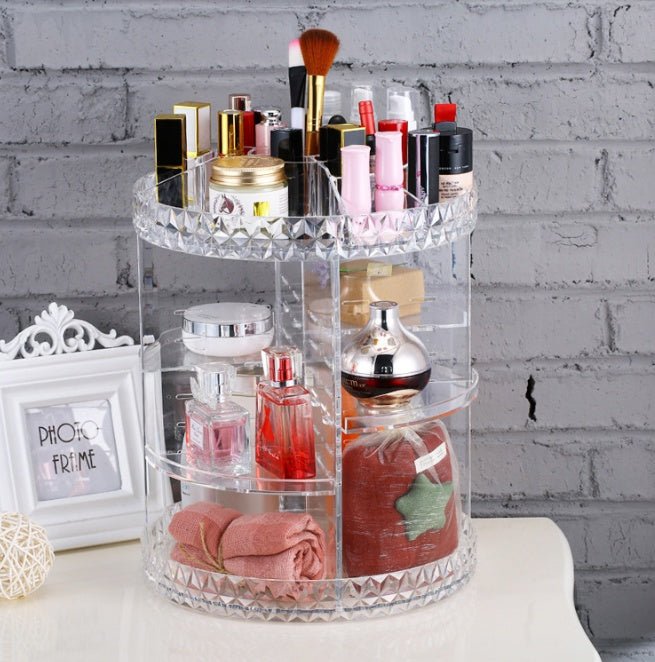 Diamond wave Makeup Organizer - Glamory Beauty