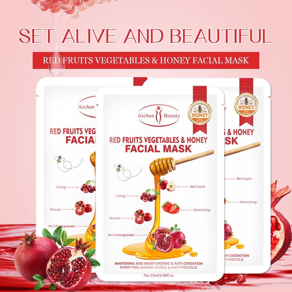 Honey Fruit Facial Mask Moisturizing And Hydrating Face - Glamory Beauty