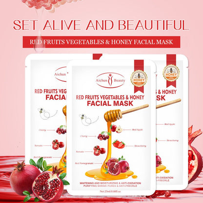 Honey Fruit Facial Mask Moisturizing And Hydrating Face - Glamory Beauty