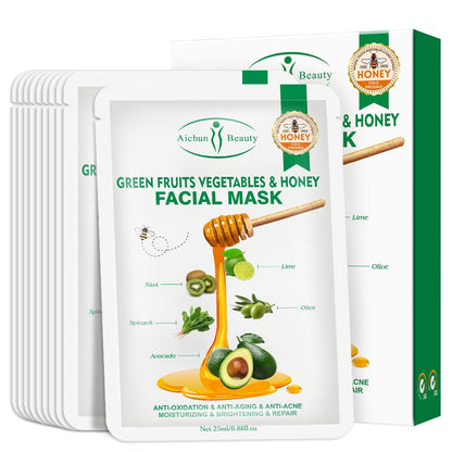 Honey Fruit Facial Mask Moisturizing And Hydrating Face - Glamory Beauty