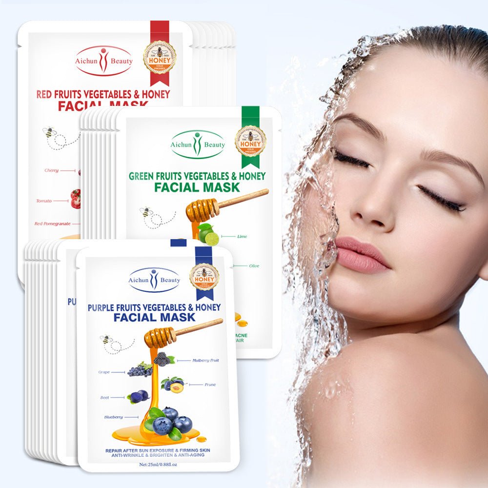 Honey Fruit Facial Mask Moisturizing And Hydrating Face - Glamory Beauty