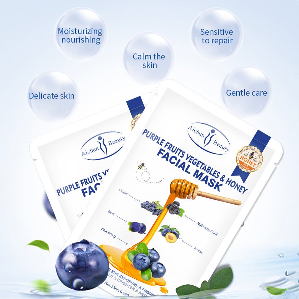 Honey Fruit Facial Mask Moisturizing And Hydrating Face - Glamory Beauty