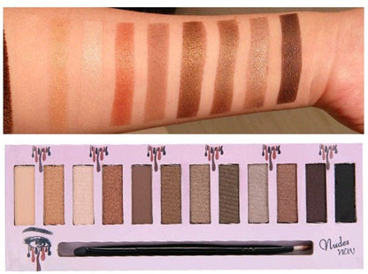 Kelly 12 color eyeshadow Kelly eyeshadow Kelly matte eyeshadow - Glamory Beauty