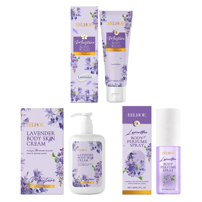 Lavender Body Skin Care Set Gentle Moisturizing Skin - Glamory Beauty