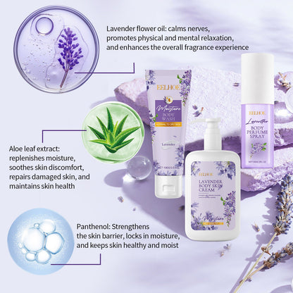 Lavender Body Skin Care Set Gentle Moisturizing Skin - Glamory Beauty