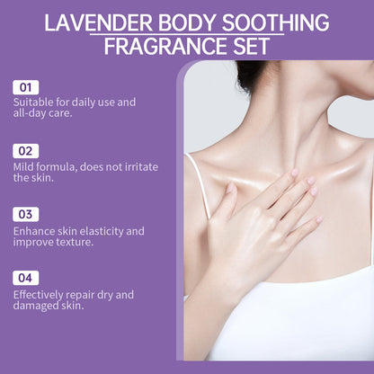 Lavender Body Skin Care Set Gentle Moisturizing Skin - Glamory Beauty