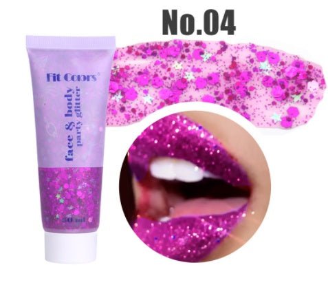 Mermaid Scales Face Body Lip Glitter Eyeshadow Glitter Polarized Light - Glamory Beauty