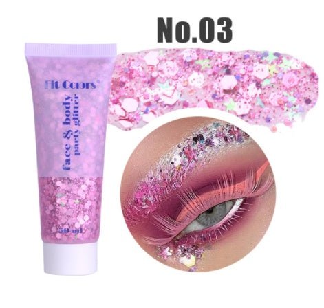 Mermaid Scales Face Body Lip Glitter Eyeshadow Glitter Polarized Light - Glamory Beauty