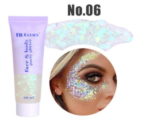 Mermaid Scales Face Body Lip Glitter Eyeshadow Glitter Polarized Light - Glamory Beauty