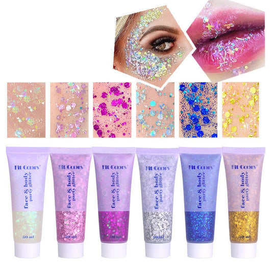 Mermaid Scales Face Body Lip Glitter Eyeshadow Glitter Polarized Light - Glamory Beauty