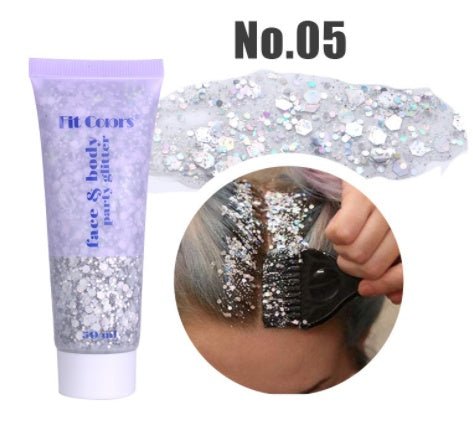 Mermaid Scales Face Body Lip Glitter Eyeshadow Glitter Polarized Light - Glamory Beauty