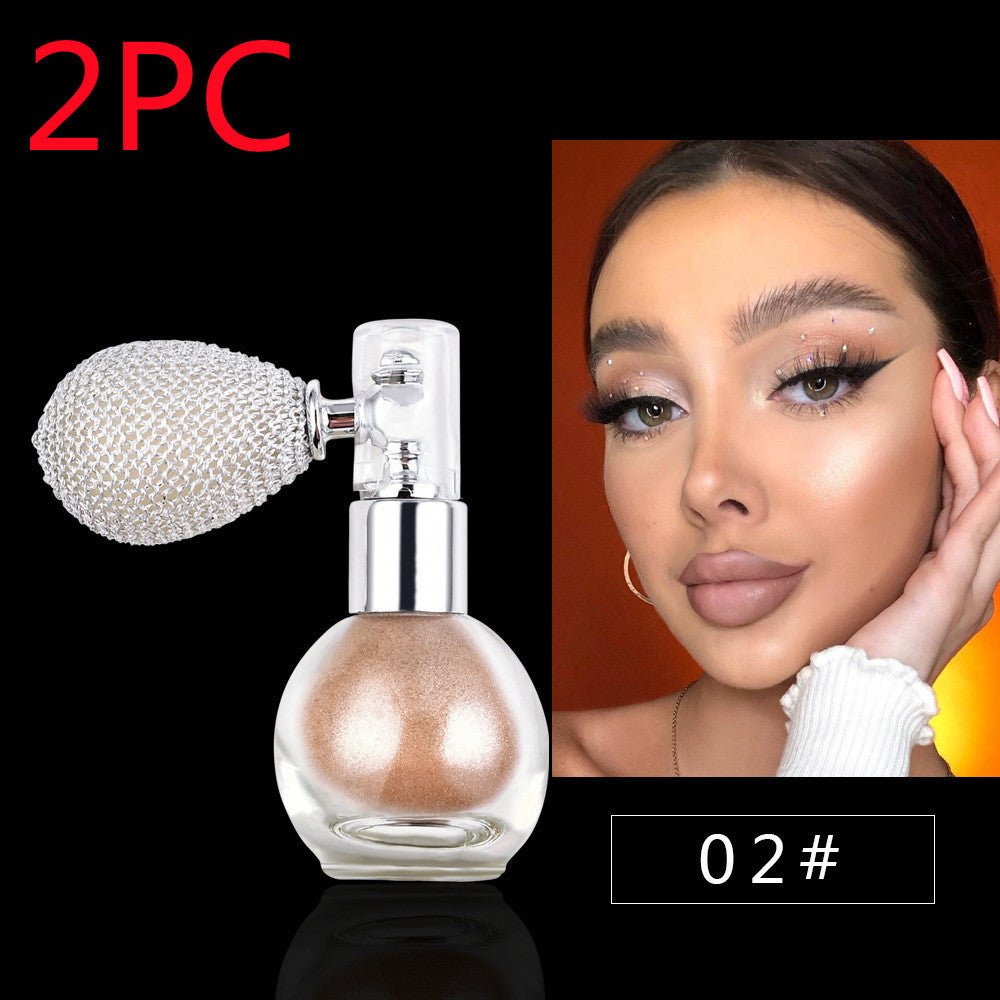 Spray Brightening Glitter Powder Body Powder Highlighter - Glamory Beauty