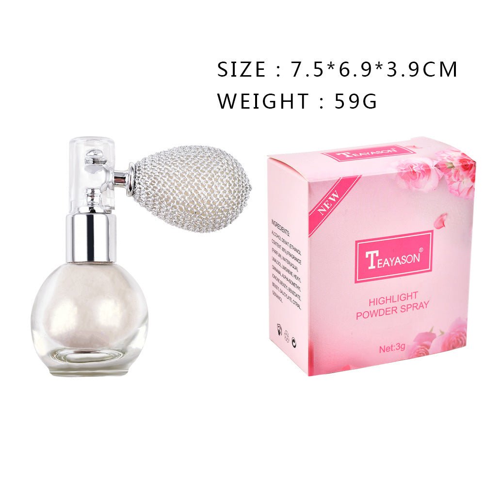 Spray Brightening Glitter Powder Body Powder Highlighter - Glamory Beauty
