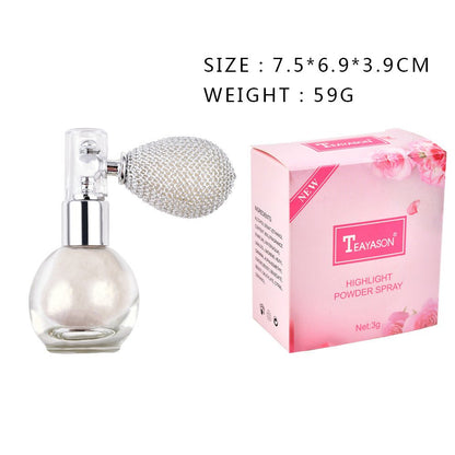 Spray Brightening Glitter Powder Body Powder Highlighter - Glamory Beauty